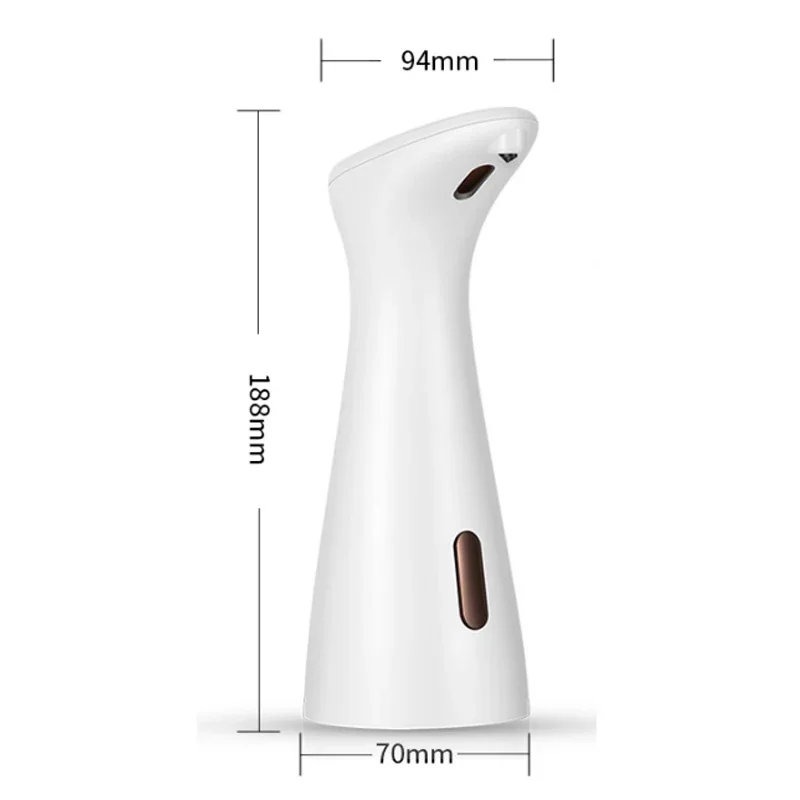 Automatic Sensor Soap Dispenser White High Quality Abs Waterproof Hand Soap Sensor Bathroom Smart Wash Handpiece