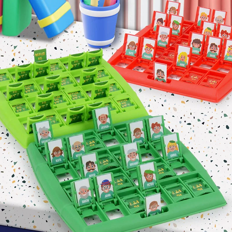 Guess Who I Am Two-player Battle Board Game Parent-child Interactive Logical Reasoning Children's Educational Toys Party Toys