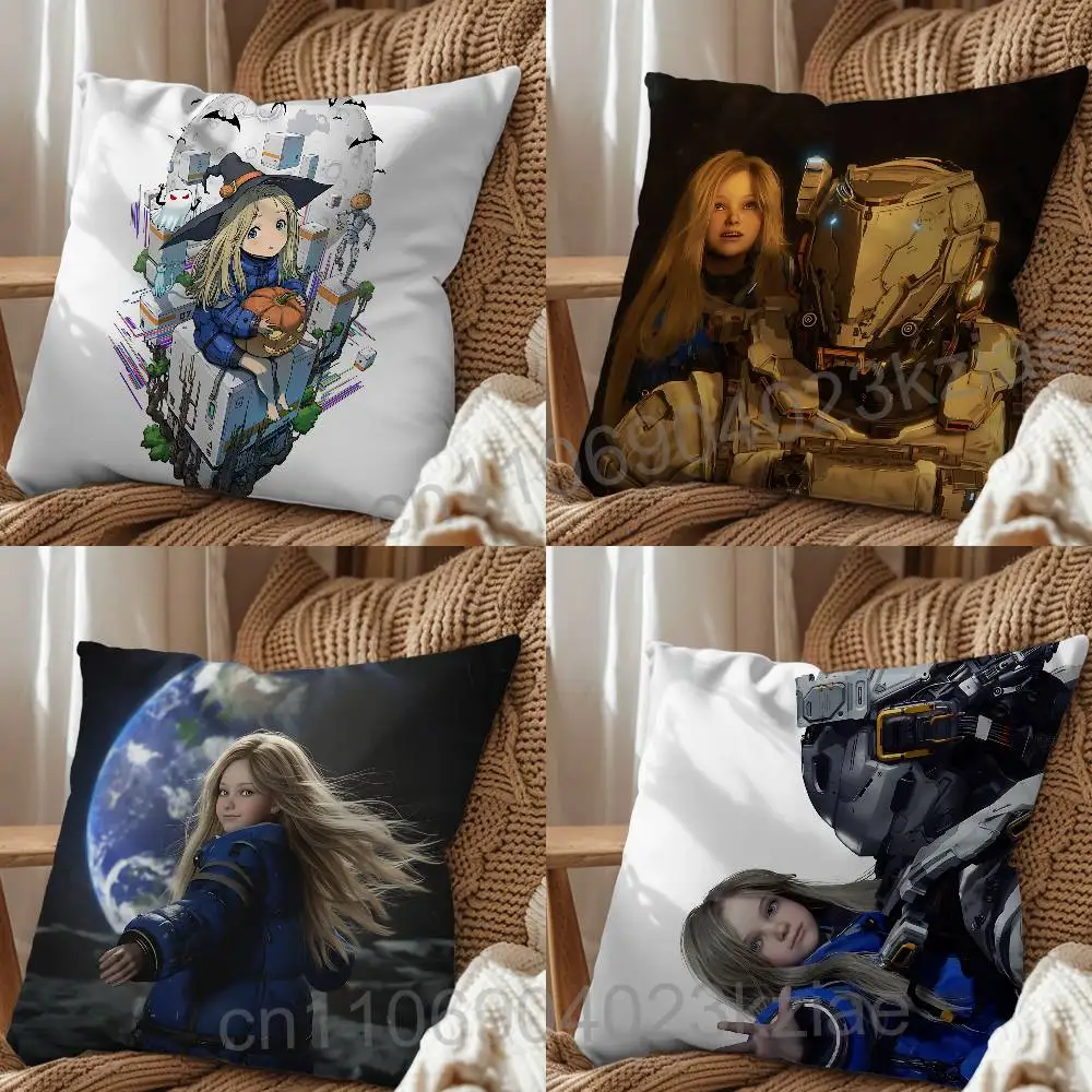

cool game Diana Pragmata Hugh Cushion Cover Suitable For Sofa Car Bedroom Office Cushions Decorative Pillow Case