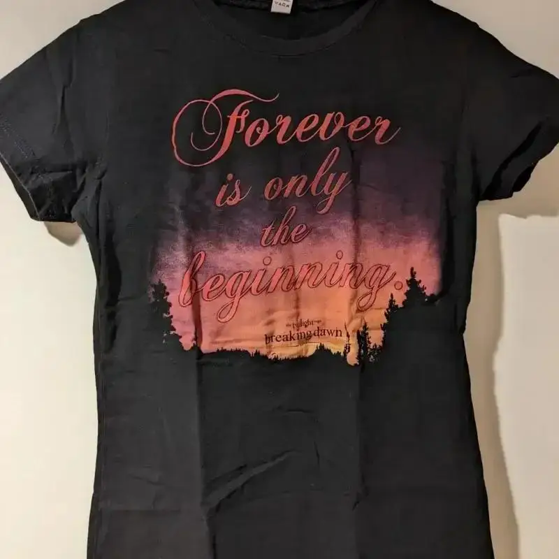 Vintage Twilight Breaking Dawn Forever is Only the Beginning Movie Women TShirt