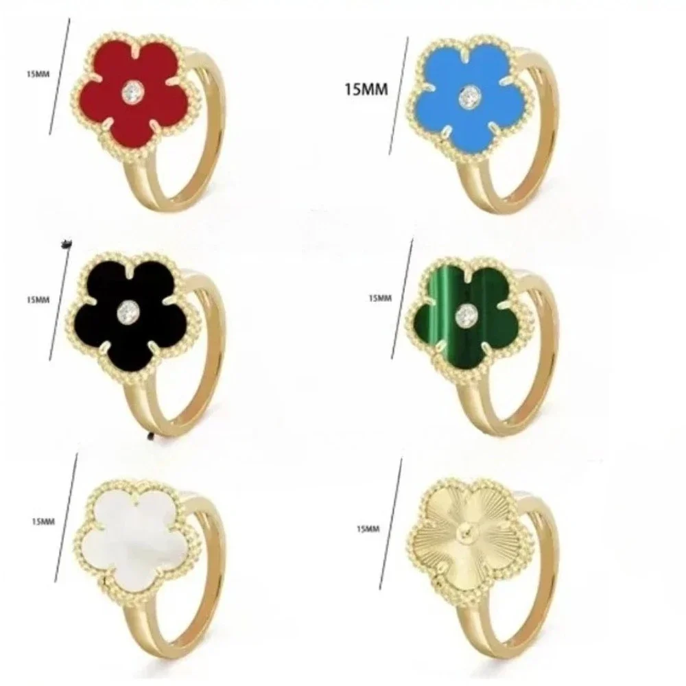 

2025 New 925 Silver Flower Leaf Grass Women's Ring, high-quality original luxury jewelry, Valentine's Day birthday party gift