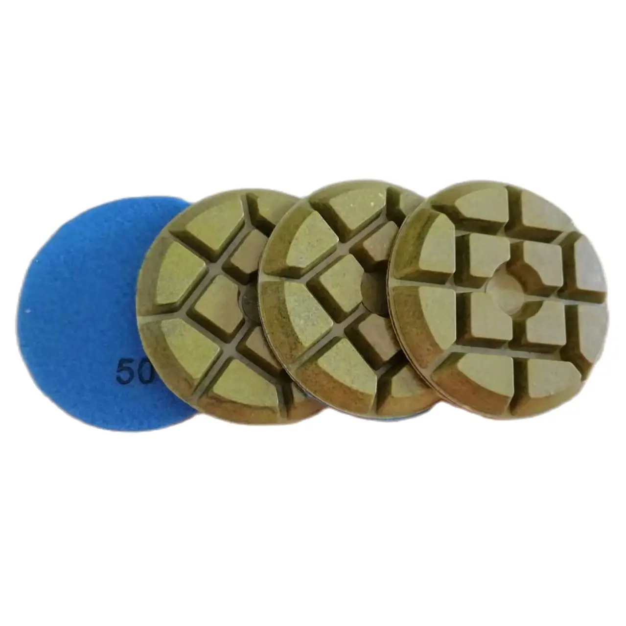 6 Pieces 80mm Diamond Metal Resin Bond Floor Polishing Pad For Floor Grinding Renewing Processing Marble Granite Concrete Stone