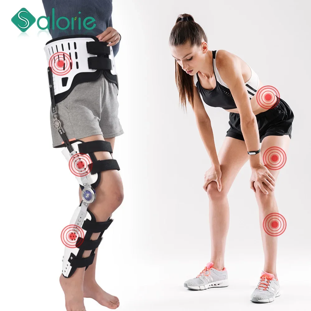 Leg Rehabilitation Waist Knee Joint Brace Lower Limb Support Fixation Brace Ligament Strain Orthosis Meniscus Ankle Bracket