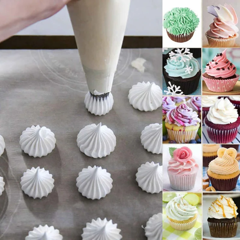 1-5 Stks/set Cake Cream Nozzles Icing Piping Nozzles Deeggereedschap Roestvrijstalen Cupcake Russische Gebak Cream Tips Bakvormen