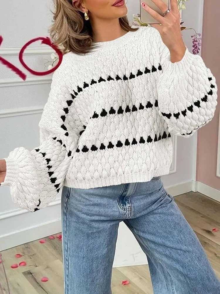 

Новые осенние и зимние женские свитера в корейском стиле на эластичность, тепло, простота и универсальный повседневный стиль.