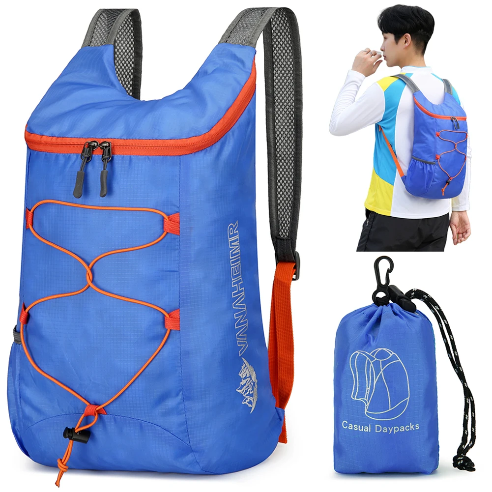 10L Foldable Portable Backpack Splashproof Folding Mountaineering Bag Ultralight Hiking Daypack Sports Daypack for Male Female
