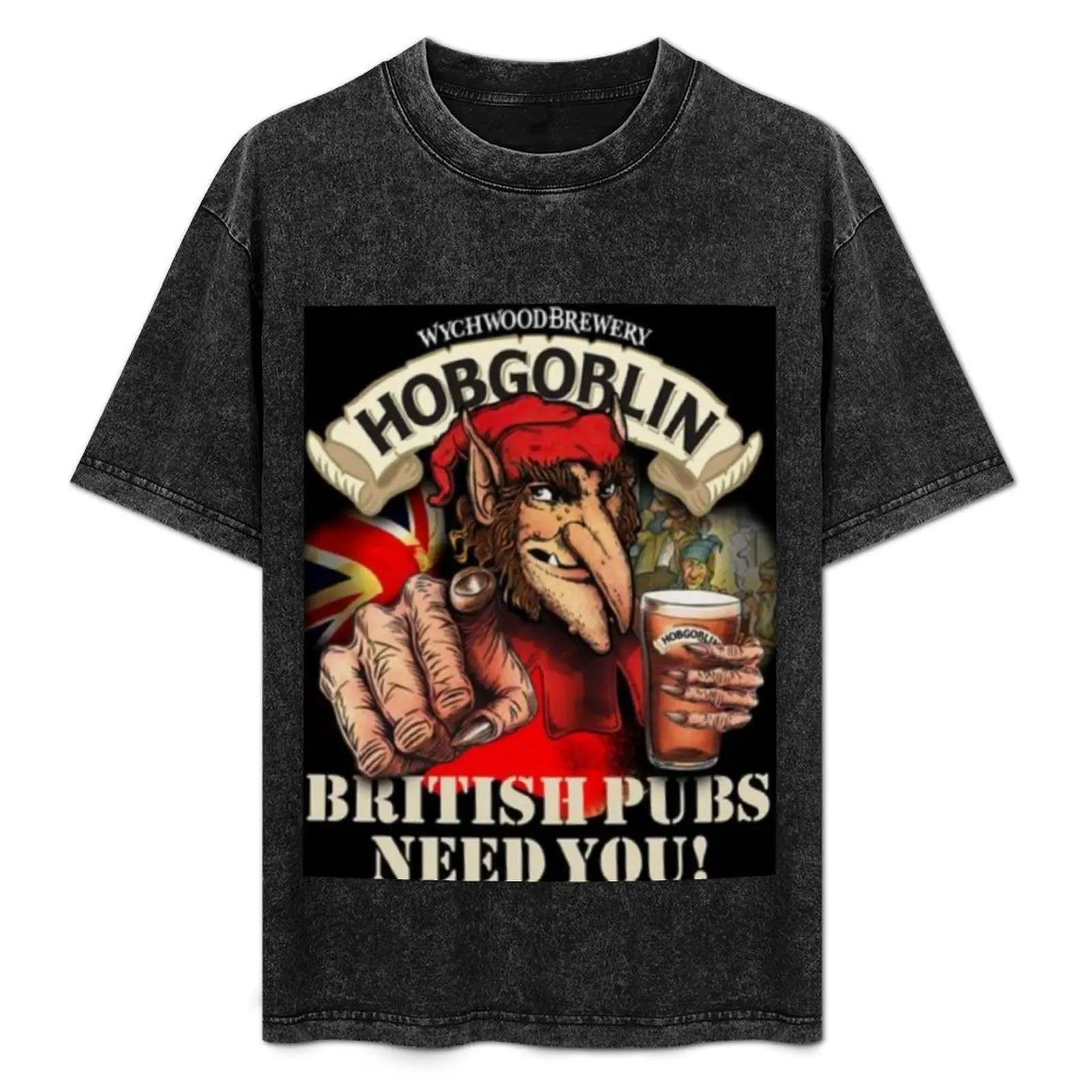 Camiseta Wychwood Brewery Hobgoblin básica, ajuste regular, casual