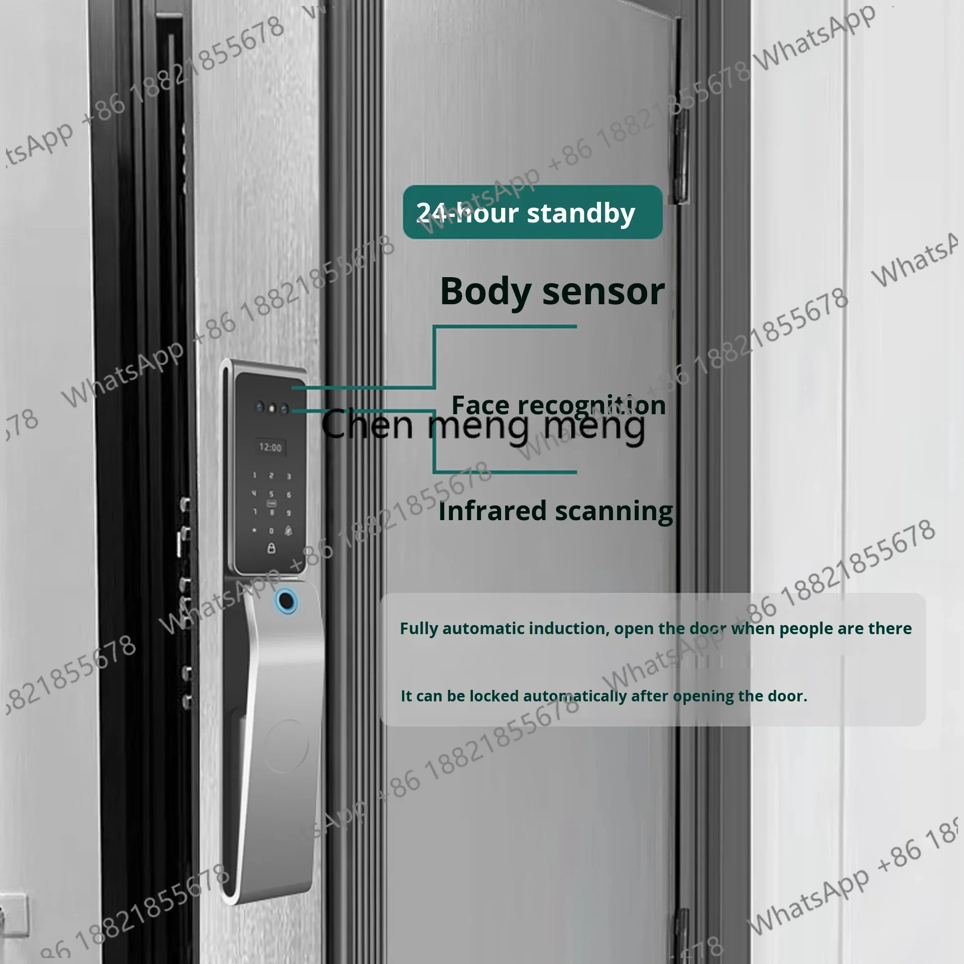 Smart Lock Home Fingerprint & Google Home Face Recognition FD-01 Model HZXM026