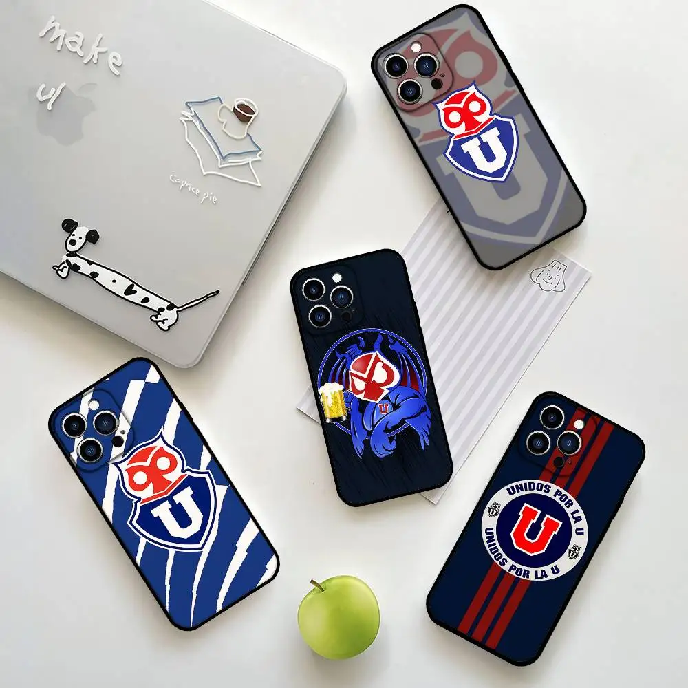 حافظة هاتف بشعار S-Chile U-University حافظة ناعمة لهاتف آيفون 17,16,15,14,13,12,11,Pro,Max,Plus,mini غطاء أسود من السيليكون #1