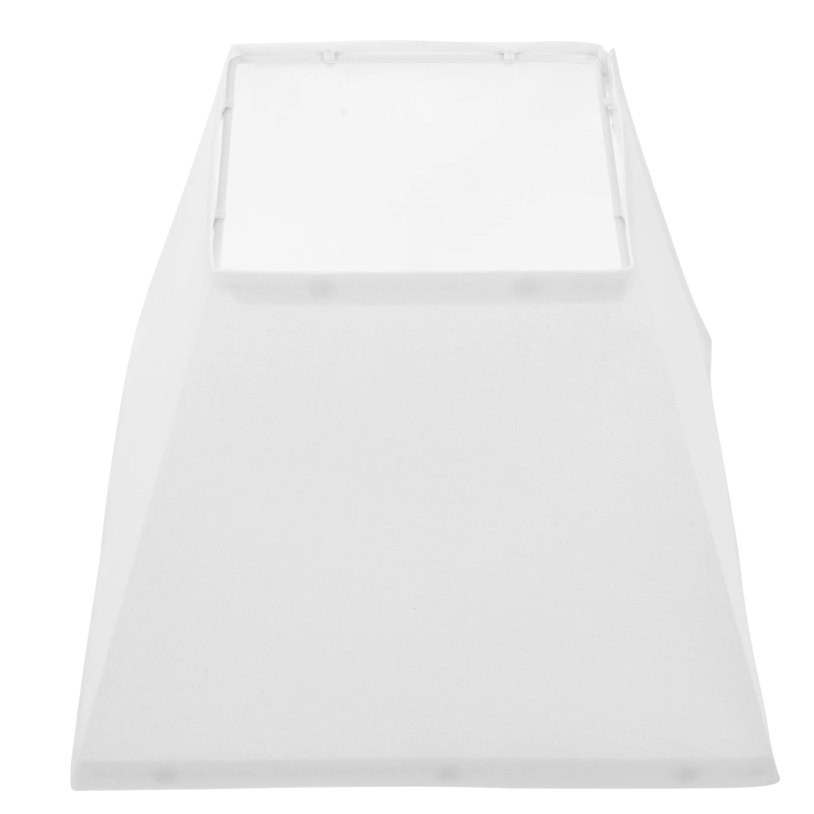 

Square Fabric Lampshade 10Inch Replacement White Linen Light Cover Compatible With Table Floor Lamps Easy Install Spider Clip On