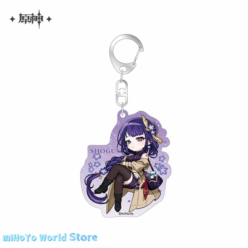 MiHoYo Official Genuine Genshin Impact Authentic Theme Series Yae Miko Badge Sayu Keychain Pendant Kazuha Ayato Birthday Gifts