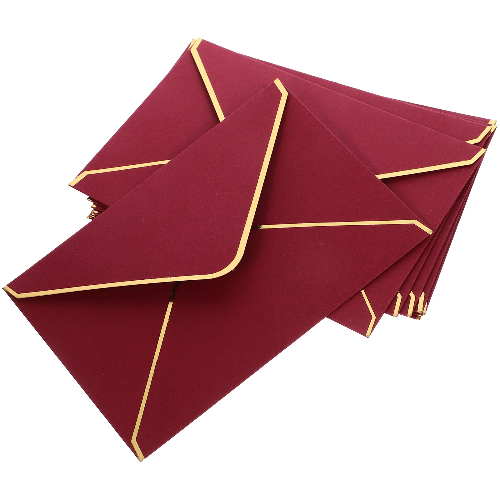 50Pcs Portable Invitation Envelopes Multi-Function Wedding Cards Elegant Party Accessory Supplies Envelopes Party Supply