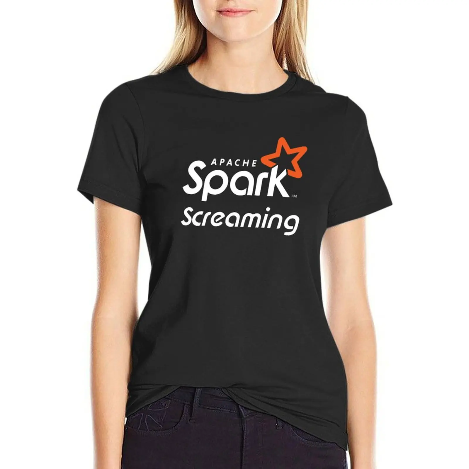 

Spark Screaming--I mean Spark Streaming T-Shirt blanks sweat animal prinfor plain Women's clothing