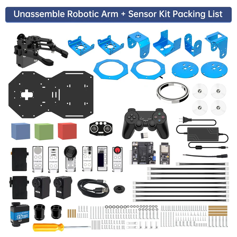 Servomotor Hiwonder BUS, brazo robótico de 6 DOF, Xarm-Esp32, manipulador de escritorio, brazo mecánico, programa de código abierto, Robot Python Maker