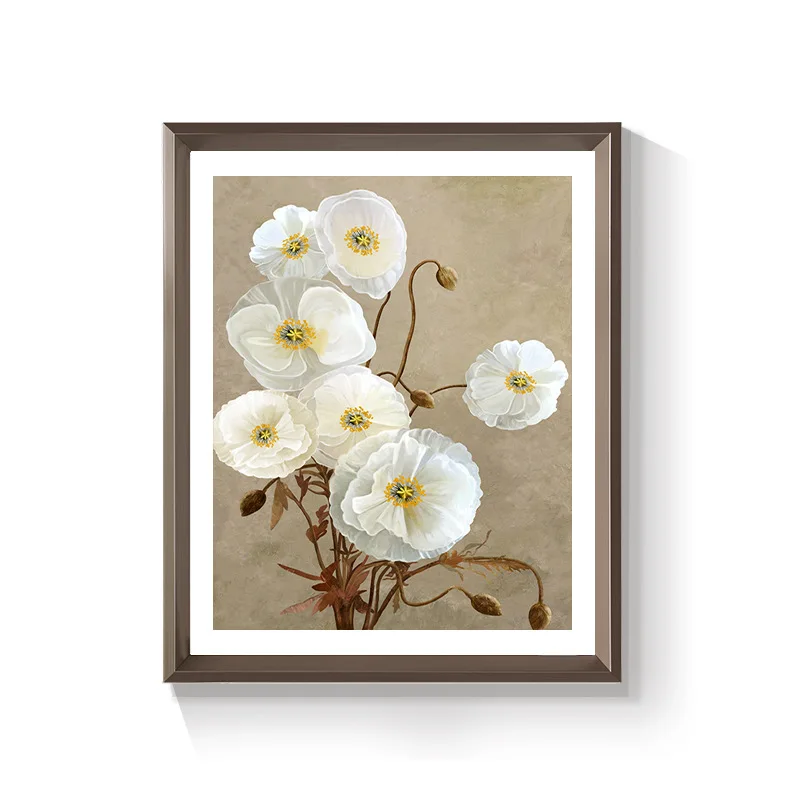 

Light luxury hotel bathroom dry area hanging paintings non-punching self-adhesive bathroom door waterproof painting tile