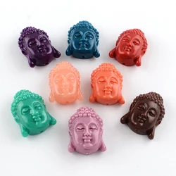 5-10PC Dyed Buddha Head Synthetical Coral Beads For DIY Jewelry Accessories Finding Making Necklaces Bracelet