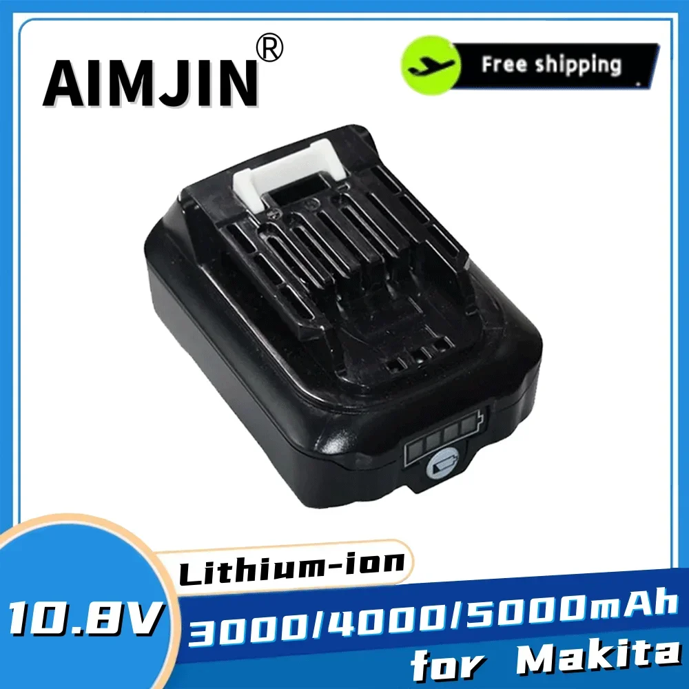 

Литий-ионная аккумуляторная батарея AIMJIN BL1021B BL1020 12 В 10,8 в 3000/4000/5000 мА/ч для электроинструментов Makita BL1016 BL1015 BL104 DF331D