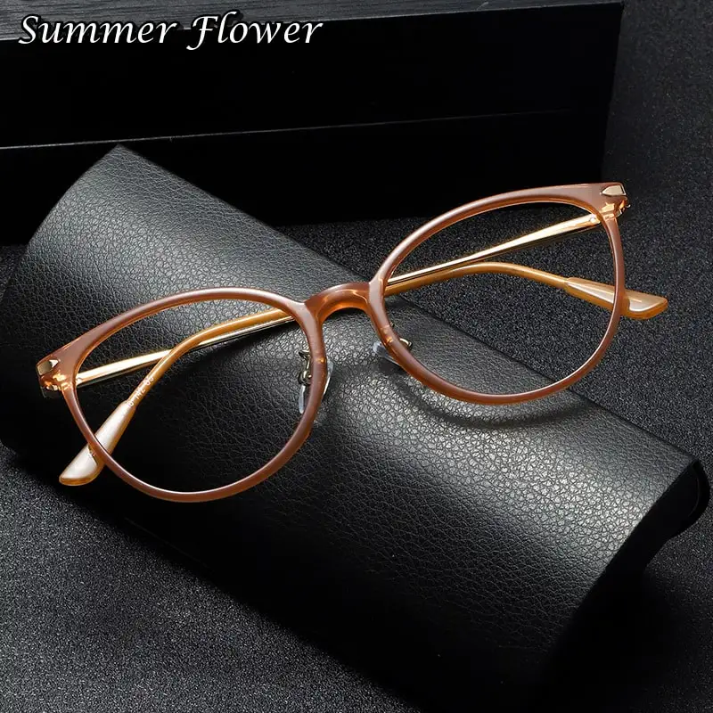 

Women Elegant Designer Optical Eyeglasses Frame Fashion Lady Light Reading Glasses for Prescription Lenses Frame Men