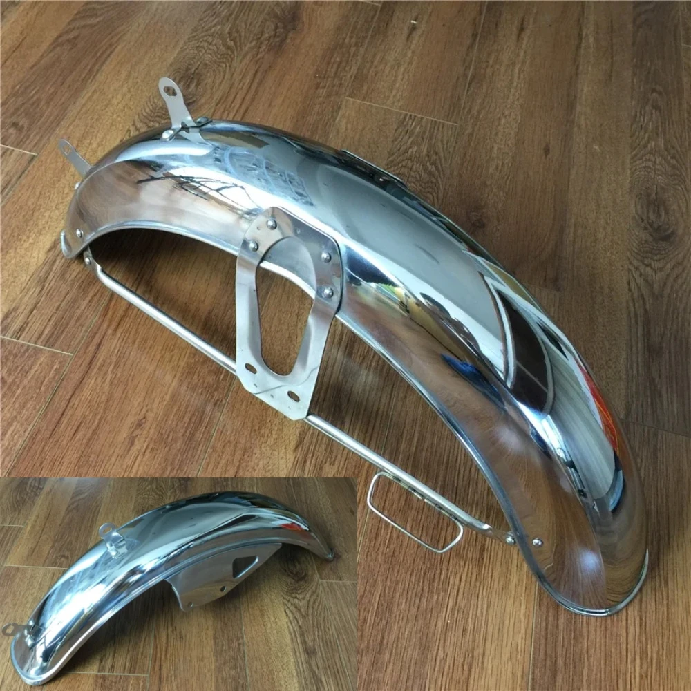 

For Jialing JH70 Motorcycle Front Fender Front Fender All Stainless Steel Awning Fender Eliminators