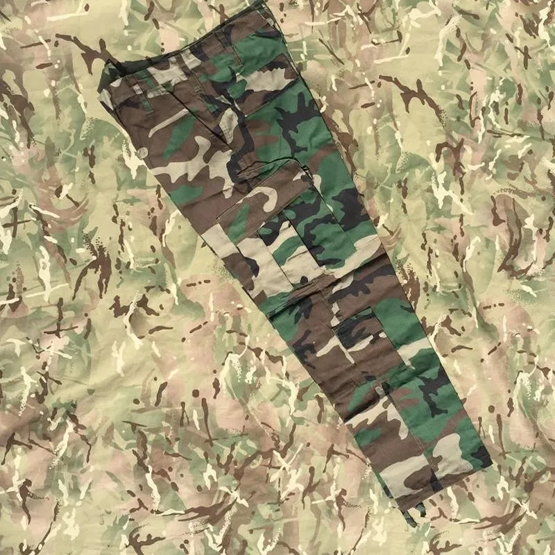 Tactical Outdoor Camo Pants Woodland Camouflage Hunting Training Hiking Cargo Trousers Replica CCU Style M81
