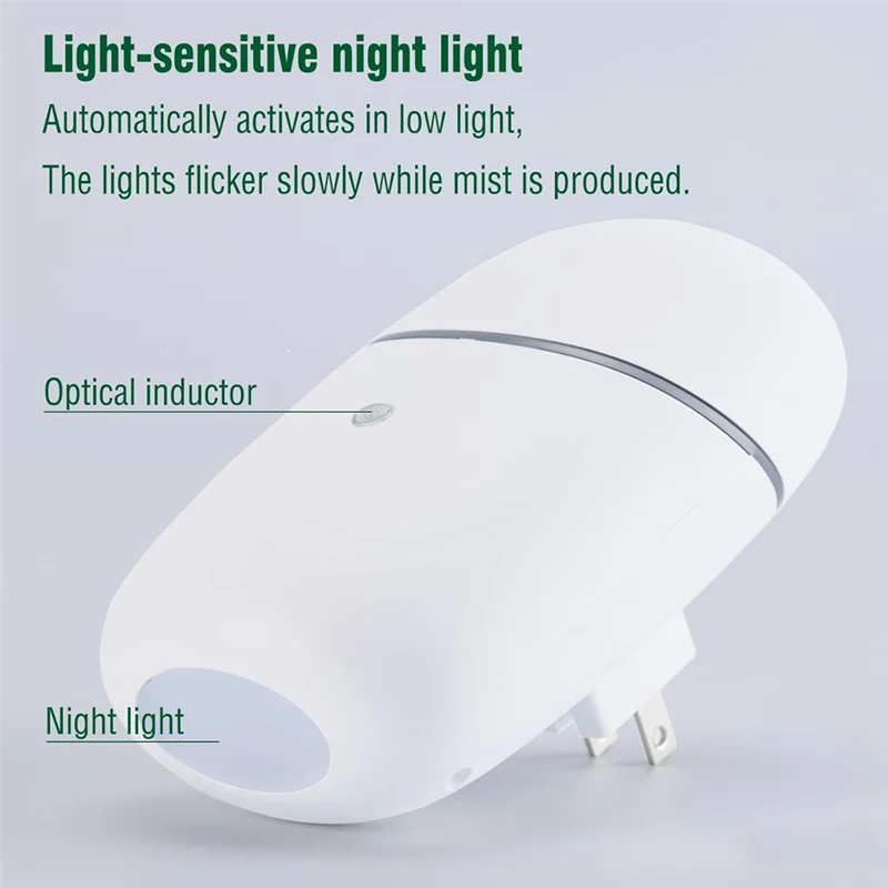 ABBK-Безводный диффузор Безводный диффузор эфирного масла для дома, офиса, отеля, вилка стандарта США