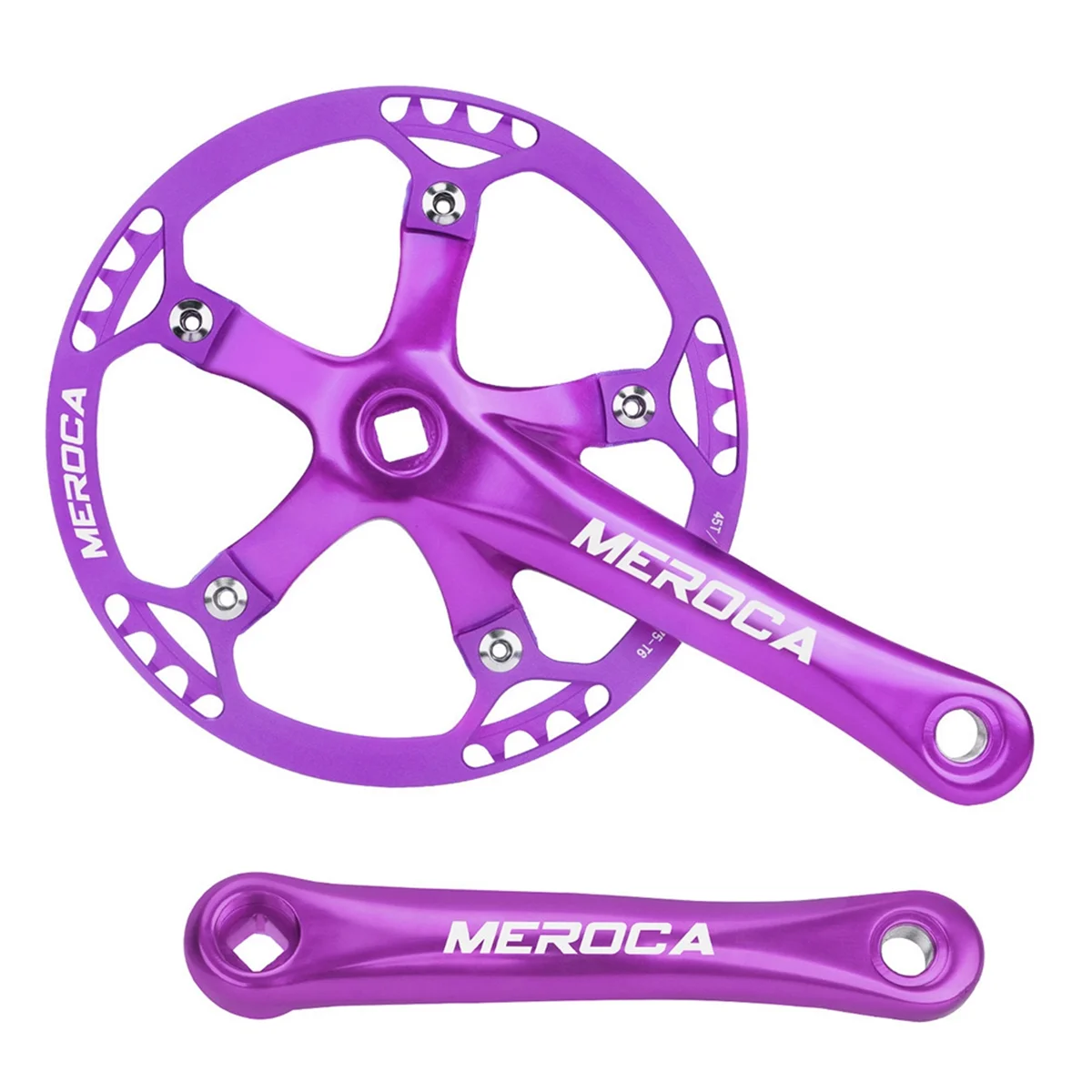 

N18R Bicycle Square Hole Crankset Speed Folding Bike Crankset 45T Square Hole 170MM 130 BCD Crank