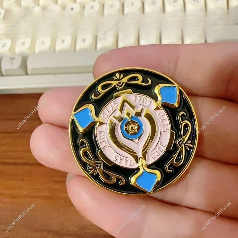 Aventurin Bushi Metall Chip Münze Spiel Honkai: Star Rail Cosplay Zubehör Anime Spiel Gold Münzen Diy Zubehör Prop 3,8 CM – Detail 6