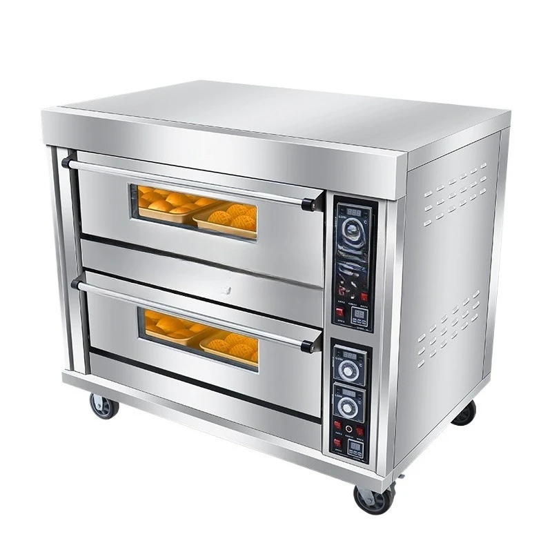 Electric oven commercial large cake pizza electric oven large capacity baking box one two three layer gas baking oven