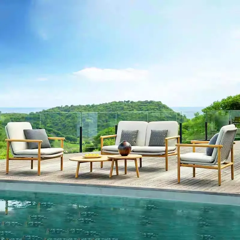 

Modern Outdoor Sofa Courtyard Garden Terrace Living Room Minimalist Design Garden Sofas Comfortable Furniture Gartenstuhl Lshysf