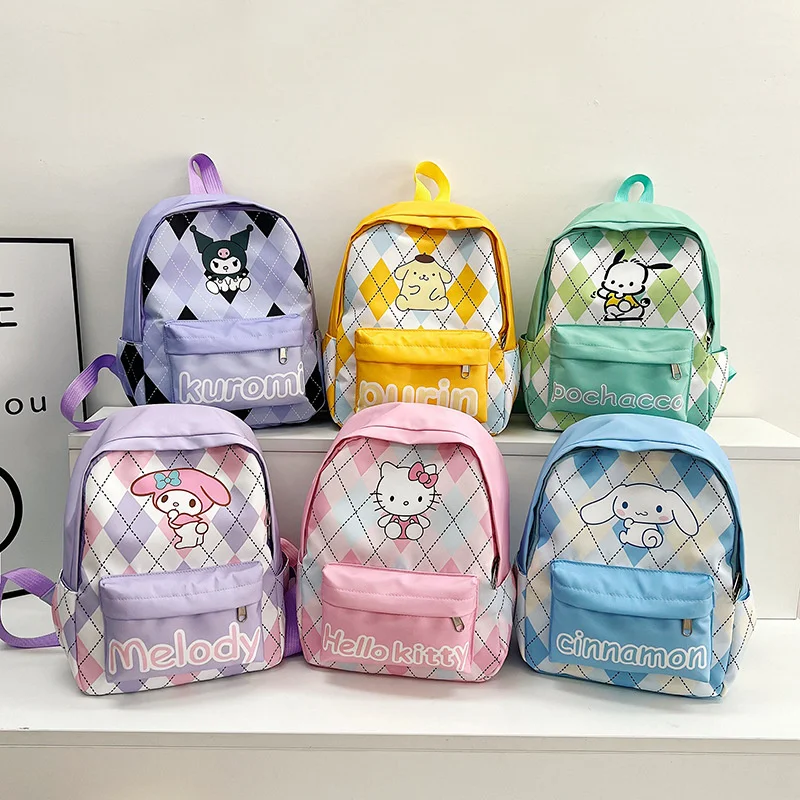 

Anime Sanrioed Shoulder bag Cinnamoroll Kuromi Hello Kitty Melody Children Backpack Cartoon Cute School Bag Gift for Friend