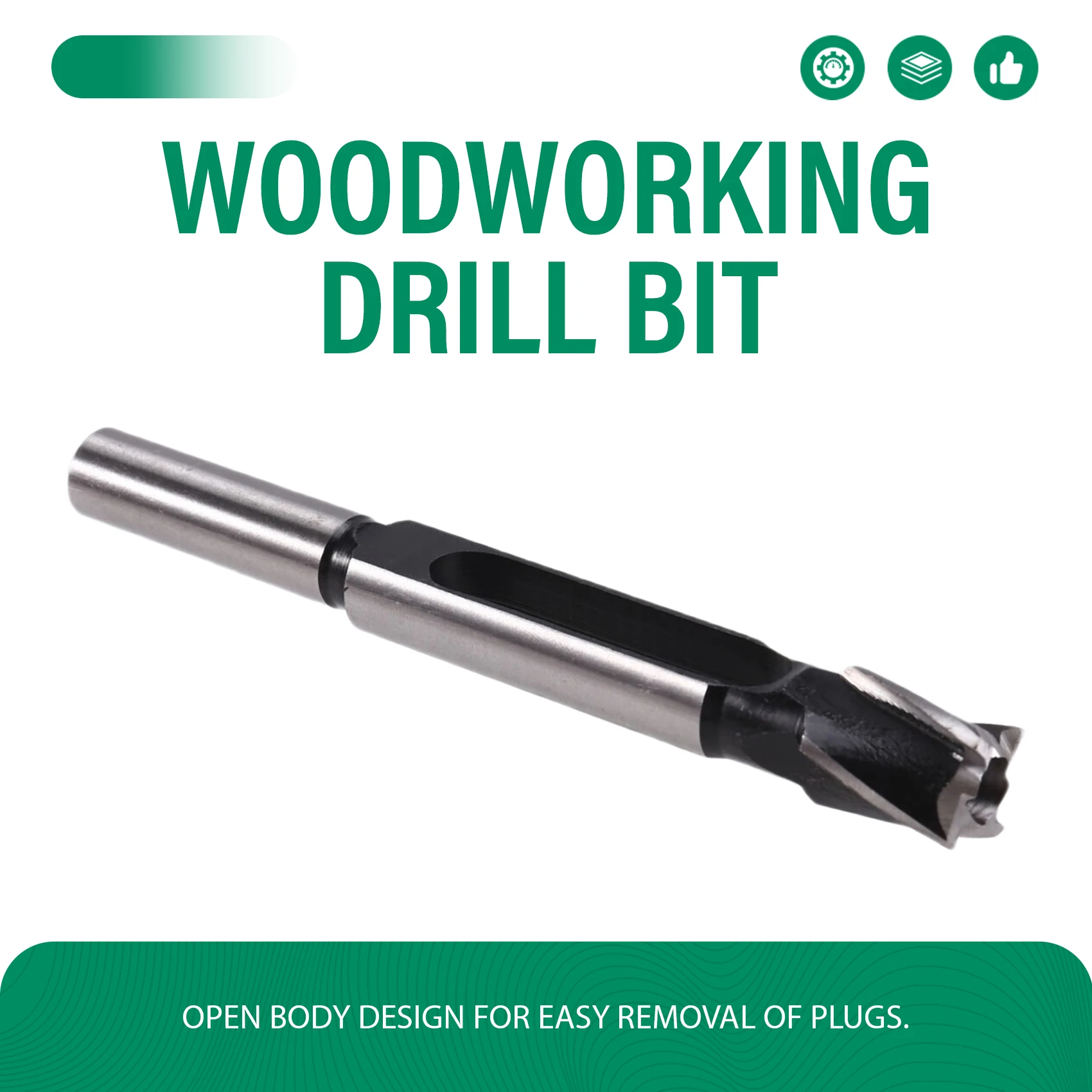 

Inventory-High-Speed Steel Wood Tenon Drill Bit Set, 5Pcs, 8-20Mm - Round Bar Cutter For Efficient Woodworking