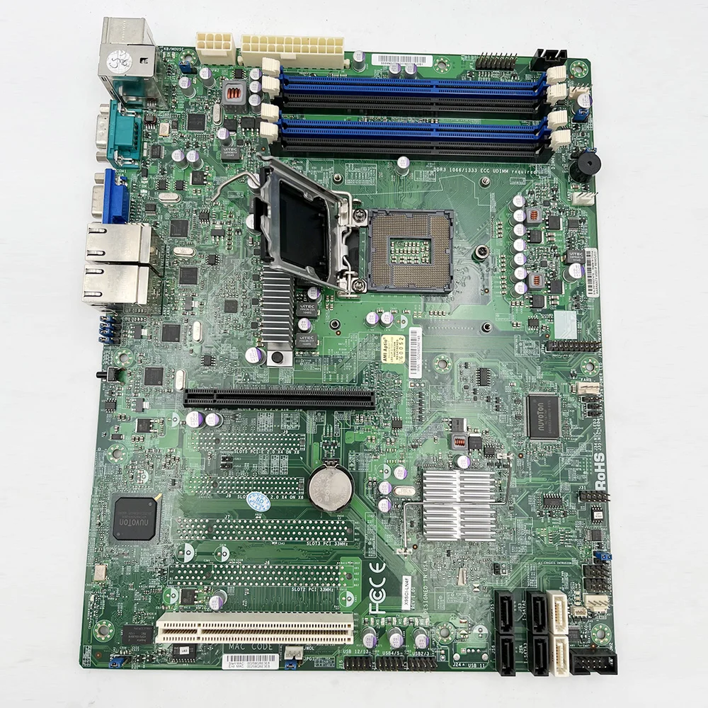 For Supermicro Motherboard LGA1155 Xeon E3-1200 V1/V2 Series 2nd and 3rd Gen Core i3 DDR3 ECC IPMI 2.0 X9SCI-LN4F