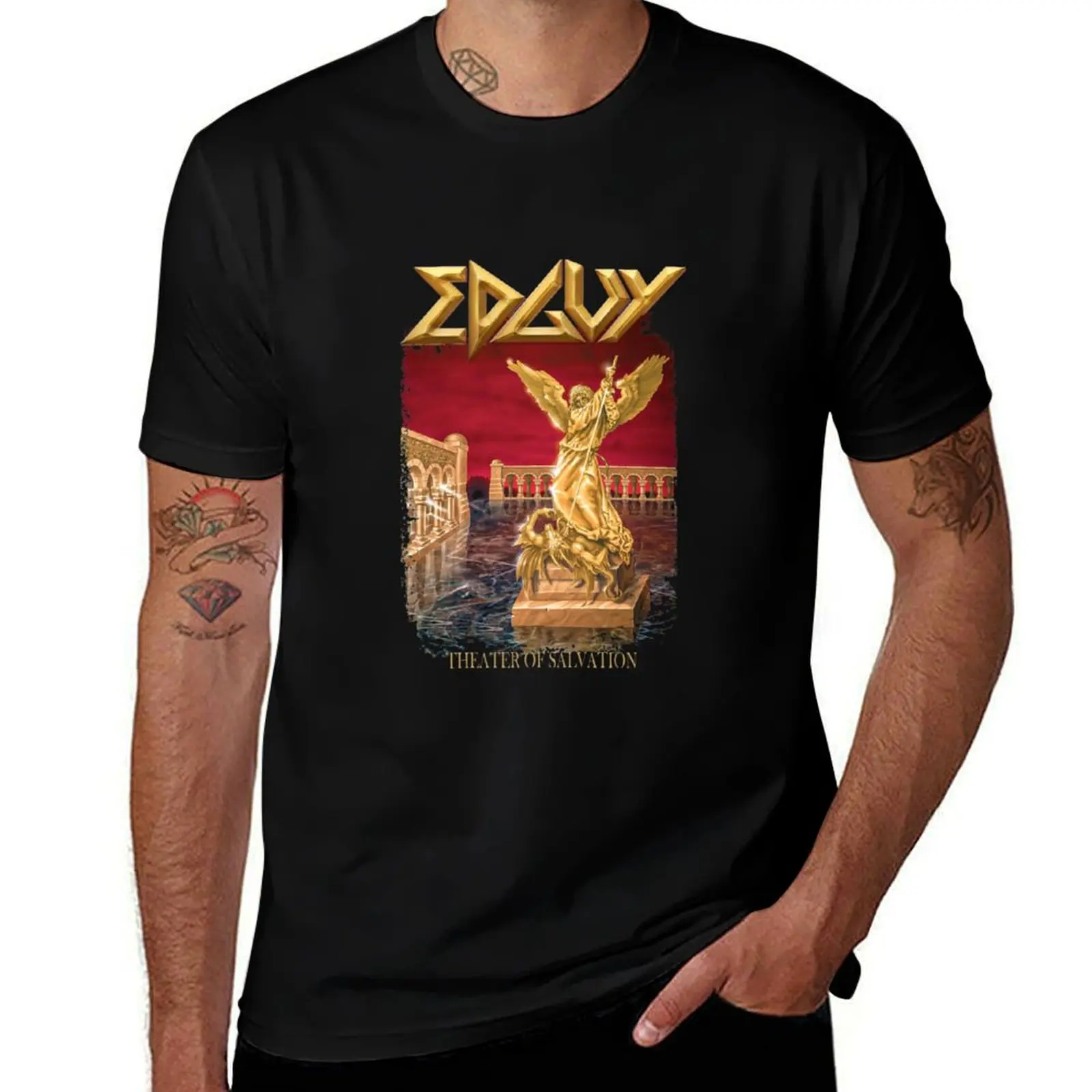 T-shirt Edguy Theater of Salvation, haut élégant à manches courtes avec motif graphique