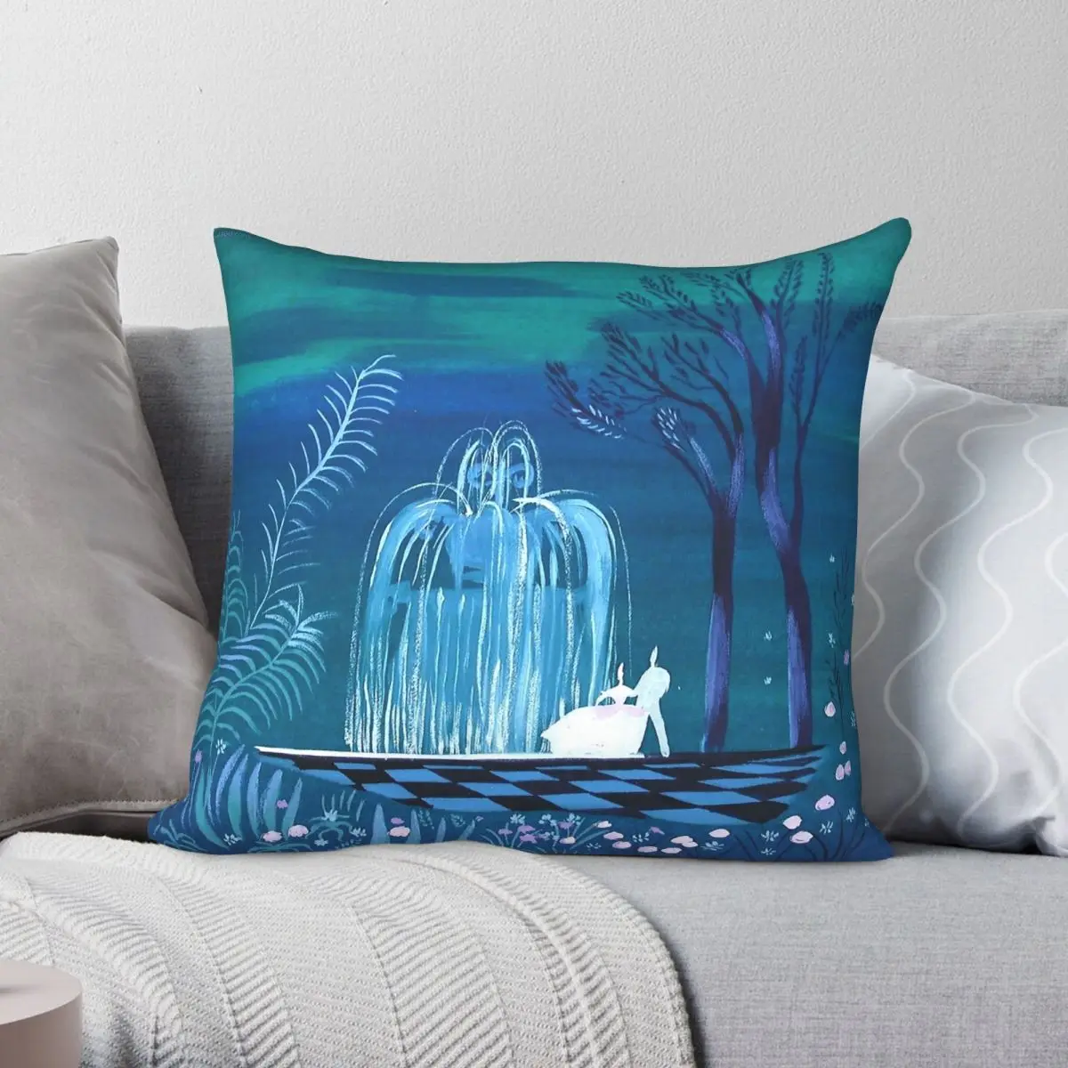 Mary Blair Concept Artist Pillowcase Polyester Linen Velvet Creative Zip Decor Bed Cushion Case