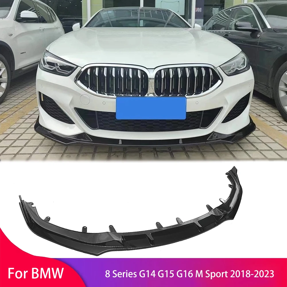 

Front Bumper Spoiler Blade Lip for BMW 8 Series G14 G15 G16 M Sport 2018-2023 Lower Splitter Guard Front Shovel Surround