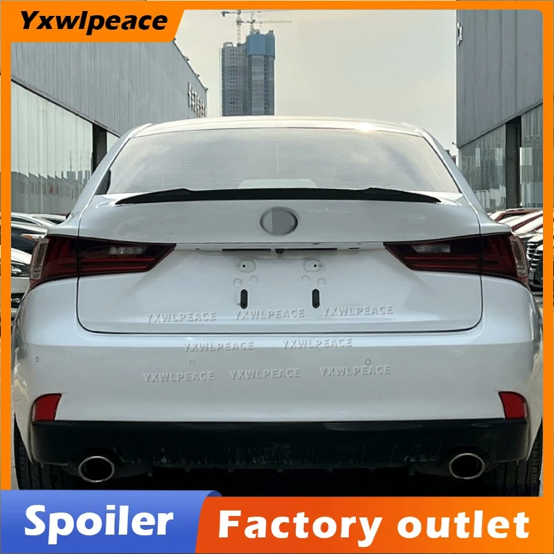 

For Lexus IS Series Spoiler 2013 2014 2015 2016 2017 IS200t IS250 IS300 350 ABS Plastic Rear Trunk Lip Spoiler Car Accessories