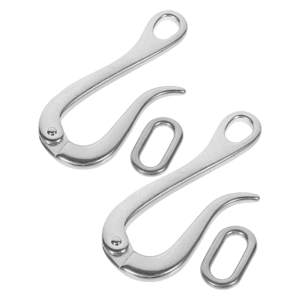 

2 Pcs Picture Hanging Kit Quick Release Hook Heavy Duty Hooks Boat Metal Sailing Yacht Sticky