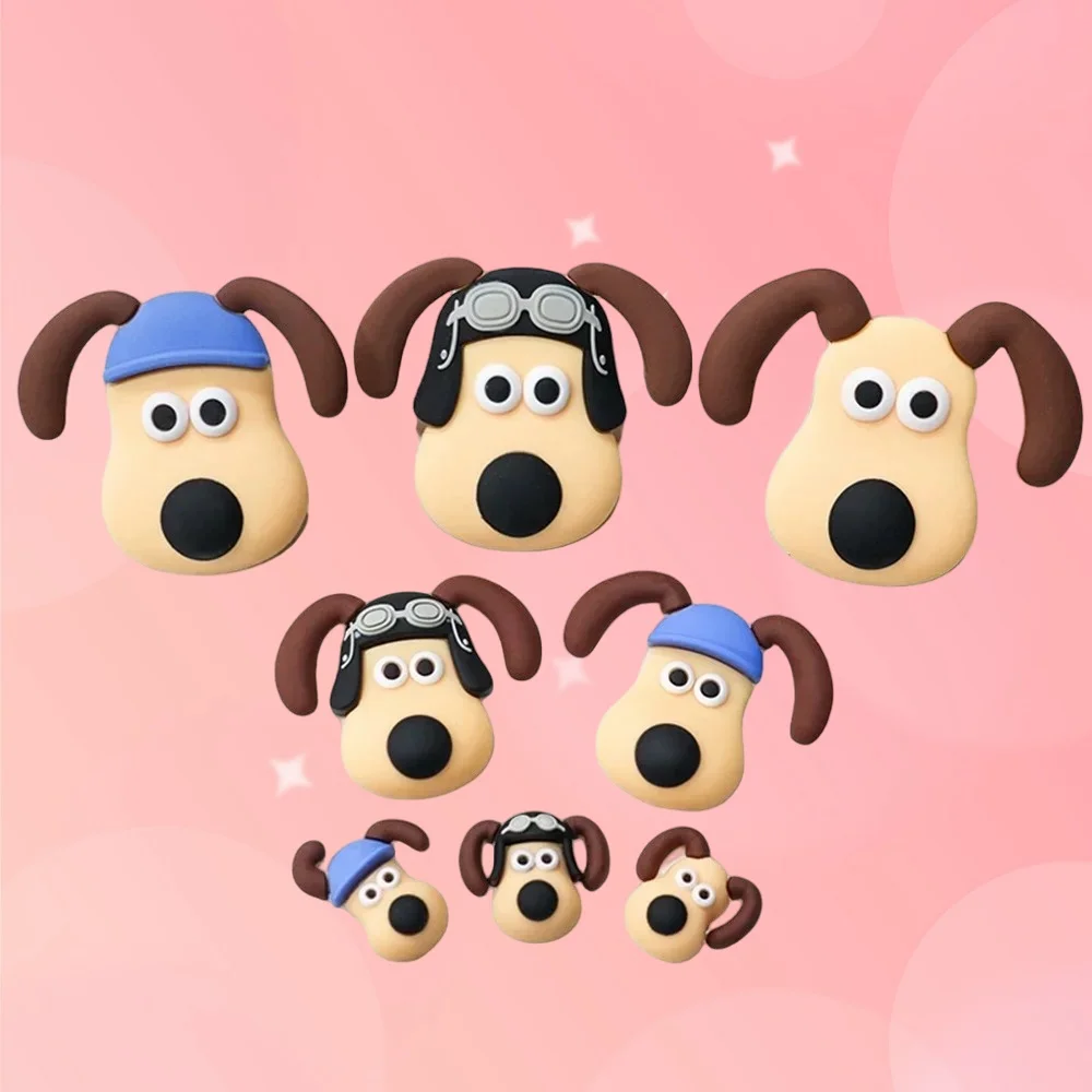 

Miniso Cartoon Cute Dog Soft Rubber DIY Jewelry Accessories Hole Shoe Buckle Decoration Party Gift