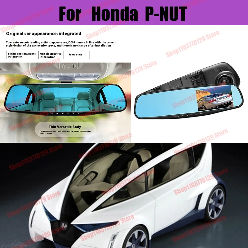 

For Honda P-NUT High definition dual lens driving recorder with front and rear dual recording reverse images Car dvr