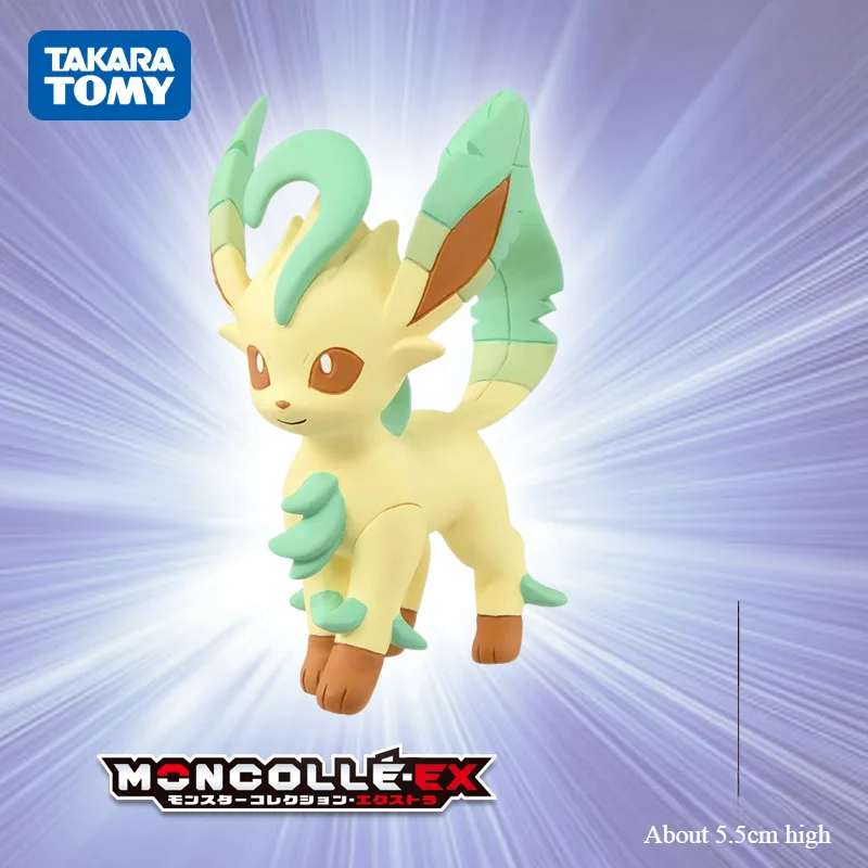 

TAKARA TOMY Pokemon Leafeon аниме фигурка миниатюрная настольная коллекция декоративные украшения детская игрушка модель подарок на день рождения