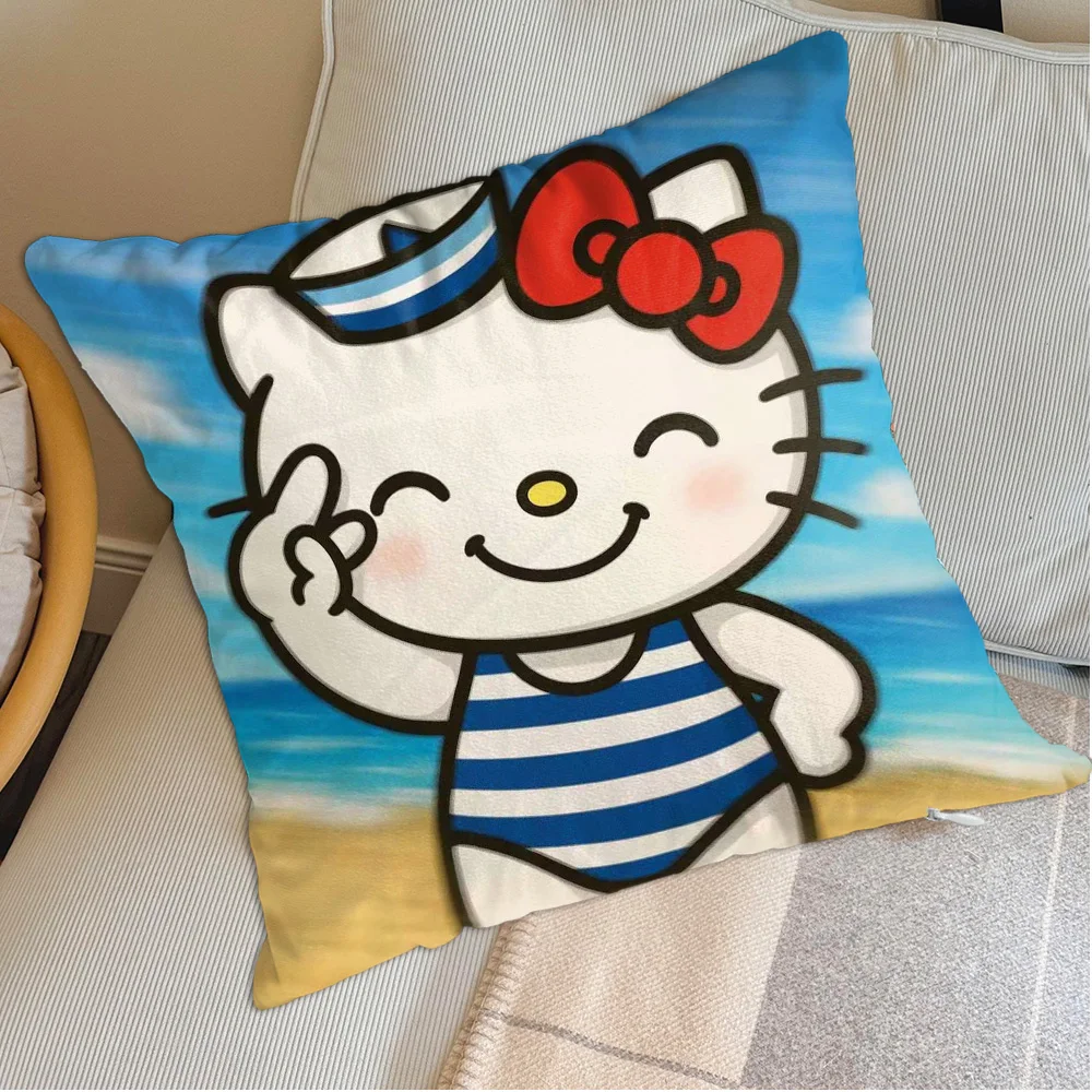 Kawaii H-Hellokityes كيس وسادة النوم سادات الزخرفية جديد عيد الميلاد الديكور 2026 وسادة الزينة ديكورات المنزل #3