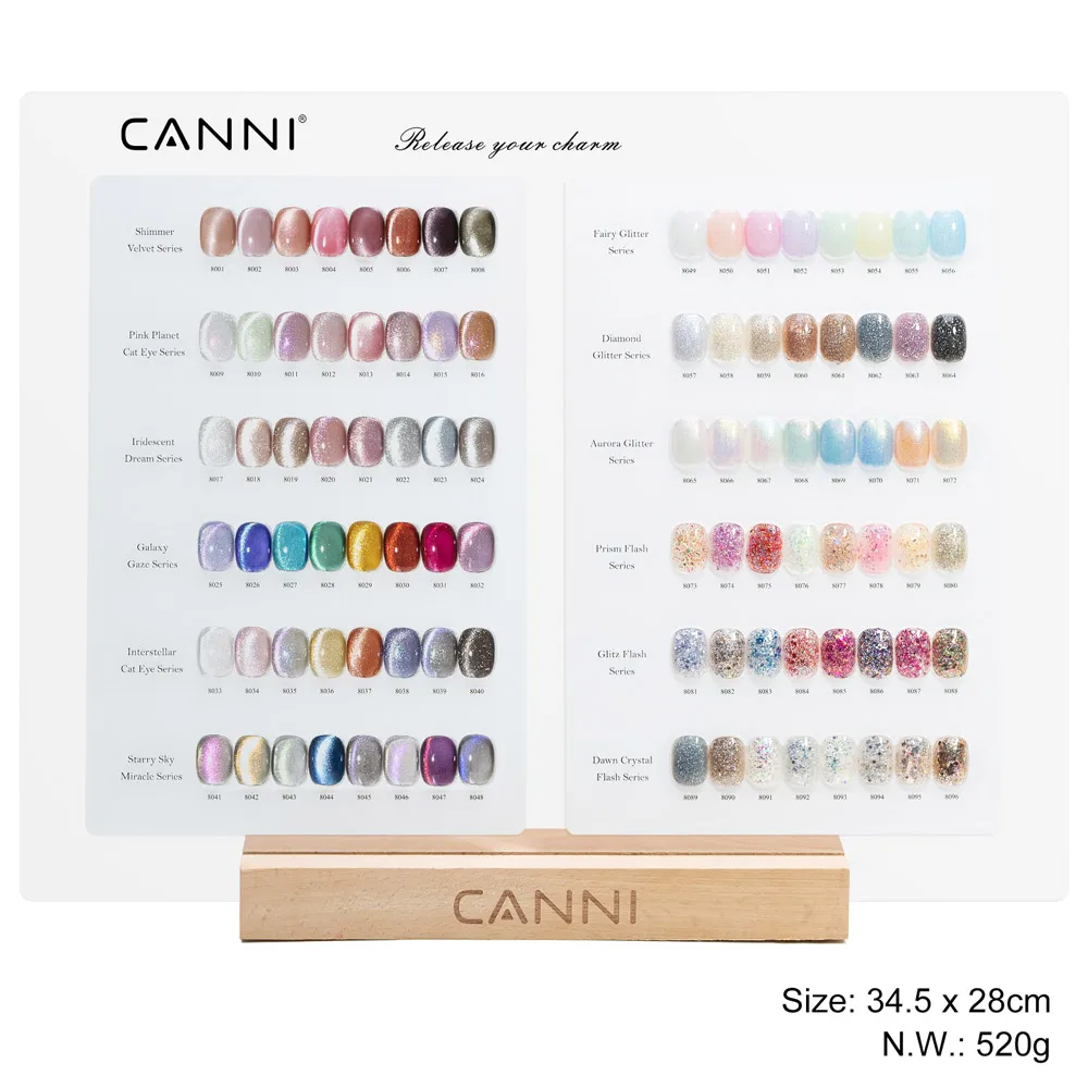CANNI 9ml Cat Eye Gel Polish Kit Glitzer Magnetisches Nagelgel UV LED Soak-Off HEMA-frei TPO-frei Langanhaltend Diamant-Glanz-Gel – Detail 4