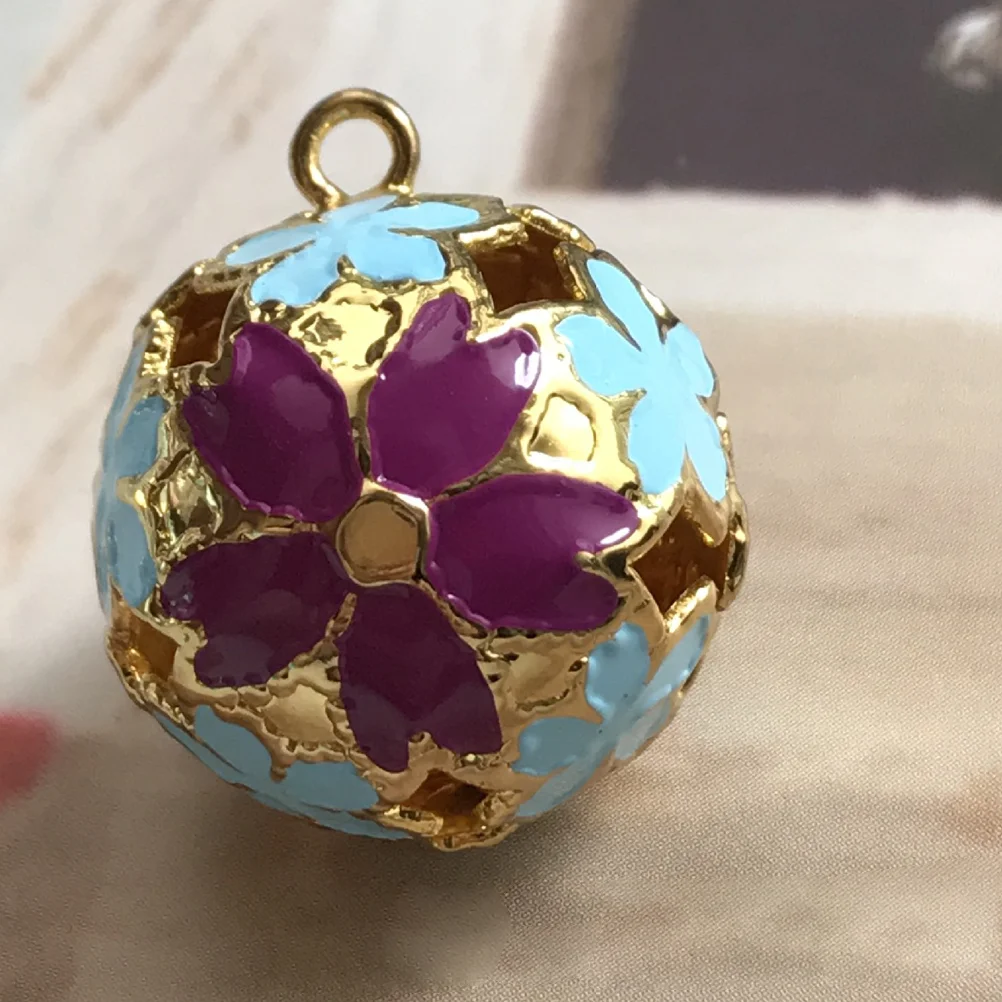 Cherry Blossom Bell Pendant Sakura Hanging nament Bag Decorative Charm Backpack Accessory Phone Strap Mobile Phone Lanyard Car