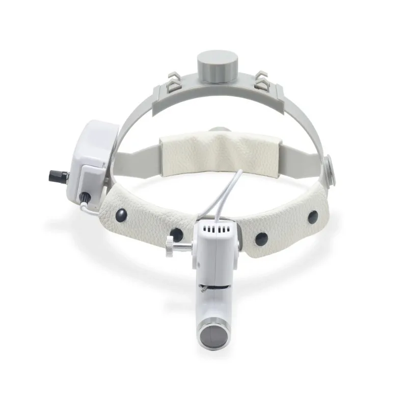 5W LED Dental Headlight, Adjustable Aperture Head Mounted Lamp for Orthopedic & Surgical Use, Matched with Magnifying Glass