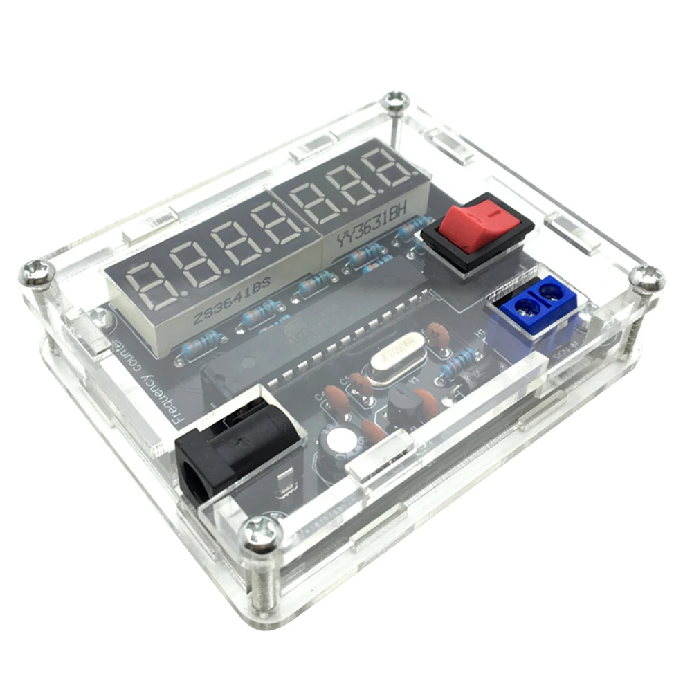 10MHz Frequency Meter Frequency Counter AVR Frequency with Shell Counter Cymometer Frequency Measurement 0.000 001Hz Resolution