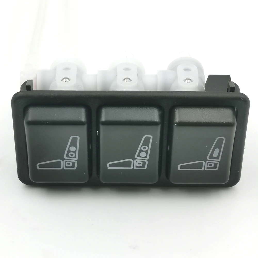 New Truck Seat Lumbar Adjustment IPS Valve 2/3 Buttons 29074-02/04E 81623986093 42538404 For ISRI 6860 NTS/MAN/IVECO (Black )