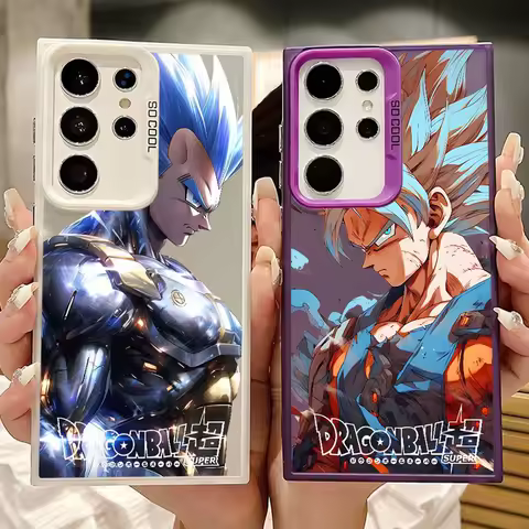 Anime Goku Luxury Phone Case for Samsung Galaxy S25 S24 S23 Ultra S20 FE S21 S22 Plus S23 FE Note 20 Ultra Soft Cover
