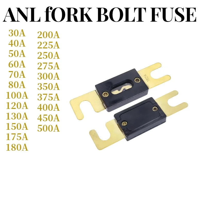 ANL Fuse Holder Bolt-on Fuse Automotive Fuse Holders Fusible Link with Fuse 30A 40A 60A 80A 200A 100A 250A 300A Fuses AMP
