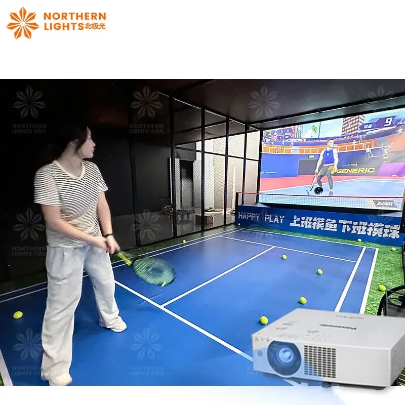 Digital Sports AR Tennis Simulator Indoor Tennis Simulation Game Advanced Tennis Simulator for Game Park