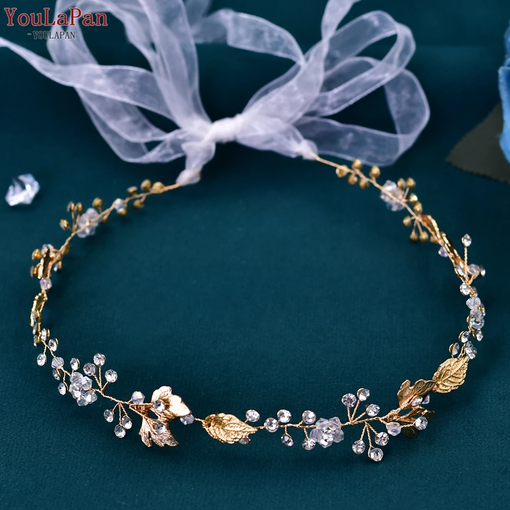 YouLaPan SH122 Golden Rhinestone Belts for Women Diamond Waist Dress Belt Ivory Bridal Belt with Sash Jeweled Belt Sash